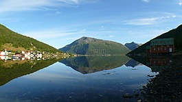 挪威,峽灣,水