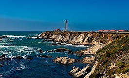 点竞技场灯塔,光,海洋