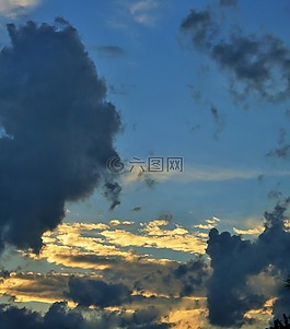 天空,云,發(fā)光