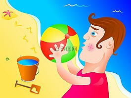 卡通,孩子們,兒童