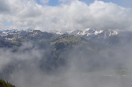 云,山,雪