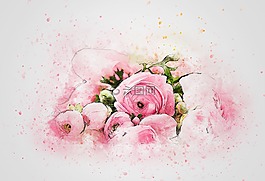 鮮花,玫瑰,花束