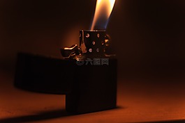 黑暗,房間,火焰