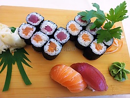 壽司,魚,亞洲