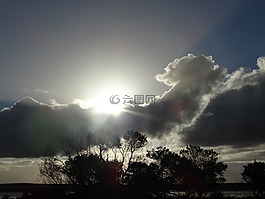 多云,陽(yáng)光,自然