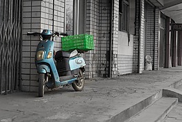 電瓶車,送貨,籮筐