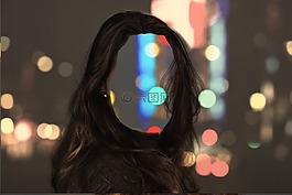 頭,女子,透明