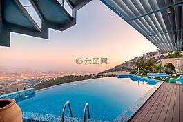 游泳池,無(wú)邊際泳池,?