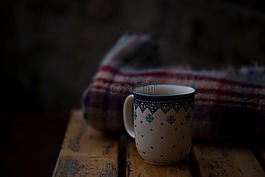 木,長凳,杯