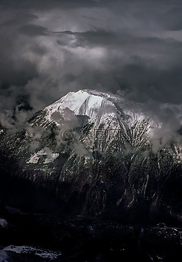 云,景觀,山
