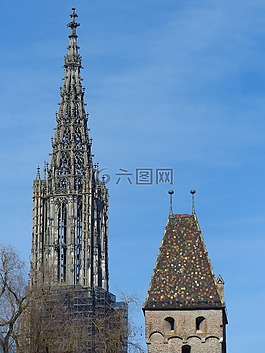 明斯特,乌尔姆大教堂,塔