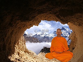 佛教,僧侶,冥想