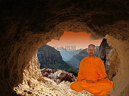 佛教,僧侶,冥想