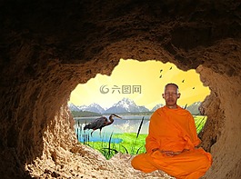 佛教,僧侶,冥想