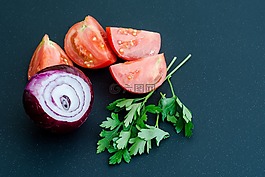 蔬菜,洋蔥,蕃茄