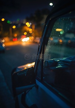 黑暗,夜,車