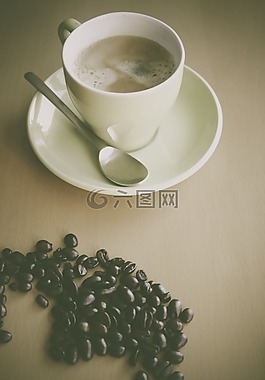 咖啡,咖啡豆,早餐