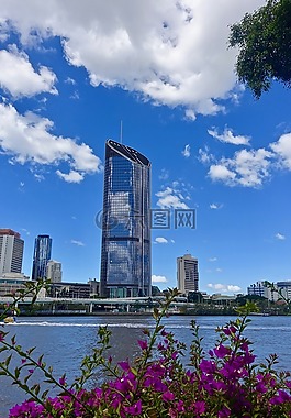 摩天樓,布里斯班,河