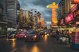 建筑物,汽車(chē),城市