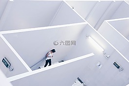 結構,白,柜