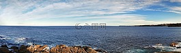全景,海洋,海