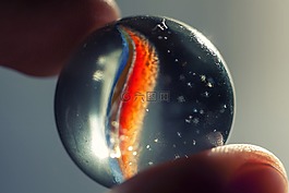 特寫,大理石球,球