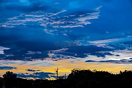 早晨的阳光,天空,黎明