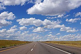 路,公路,云