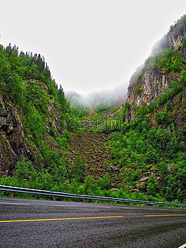 山,挪威,視圖