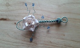 勺子,電線,花