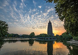 美景,塔,天宁寺