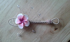 勺子,電線,花