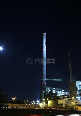 行業(yè),夜,長時間曝光