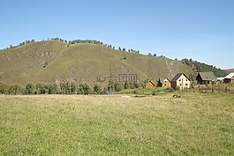 阿尔泰山,山,孤独的高峰