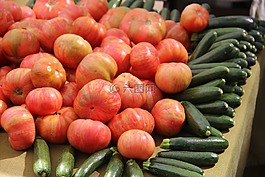 蕃茄,西葫蘆,花園蔬菜