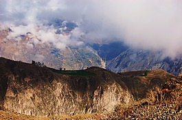 山,天空,視圖