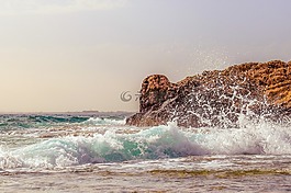 巖質(zhì)海岸,波,海