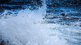 海灘,水,海