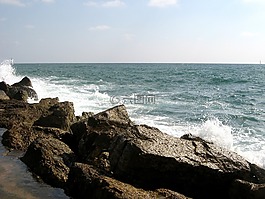 游泳,波,巖