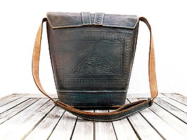 回,手袋,皮革