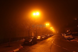 霧,神秘,夜