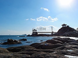海,冬季,束草市