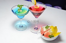 豐富多彩的飲料,喝,雞尾酒