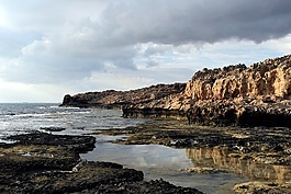 巖質(zhì)海岸,海,天空