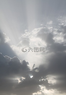 云,背光,天空