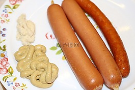 法蘭克福,香腸,小吃