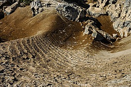 vertocknete 地球,裂縫,粘土