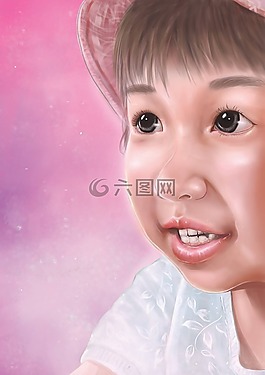 孩子們,臉,肖像