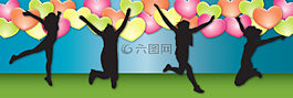 快樂,歡樂,側(cè)影