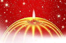 來臨,蠟燭,明星